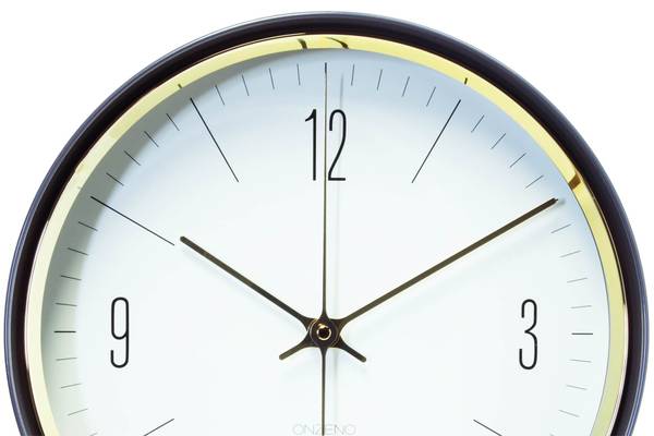 Horloge murale design Ligne Tempo Blanc - Verre clair - 33 x 33 x 5 cm