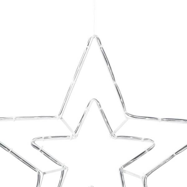 Weihnachtssternlicht 42018959 Weiß - Eisen - 50 x 1 x 51 cm