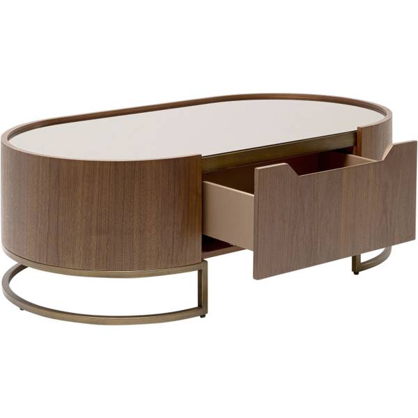 Couchtisch Giorgio Braun - Farbglas - 130 x 45 x 70 cm