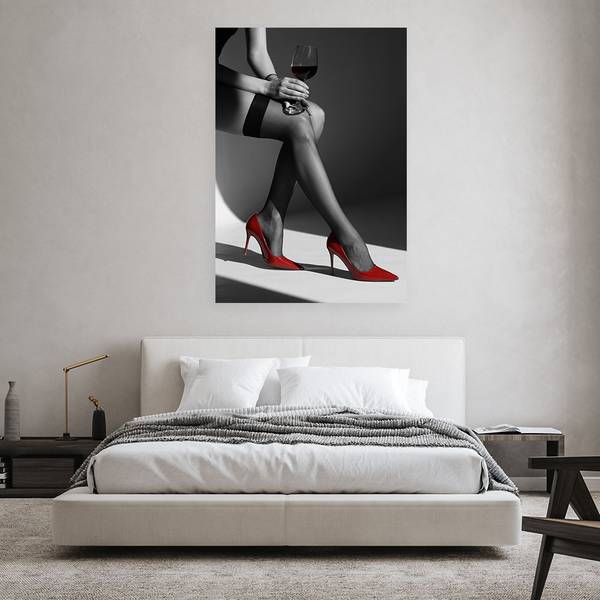 Canvas schilderij Vrouw 70 x 100 cm