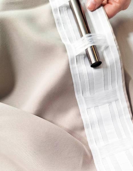 Gardinen Blickdicht mit Kräuselband 1x Blau - Polyester - 140 x 270 x 140 cm