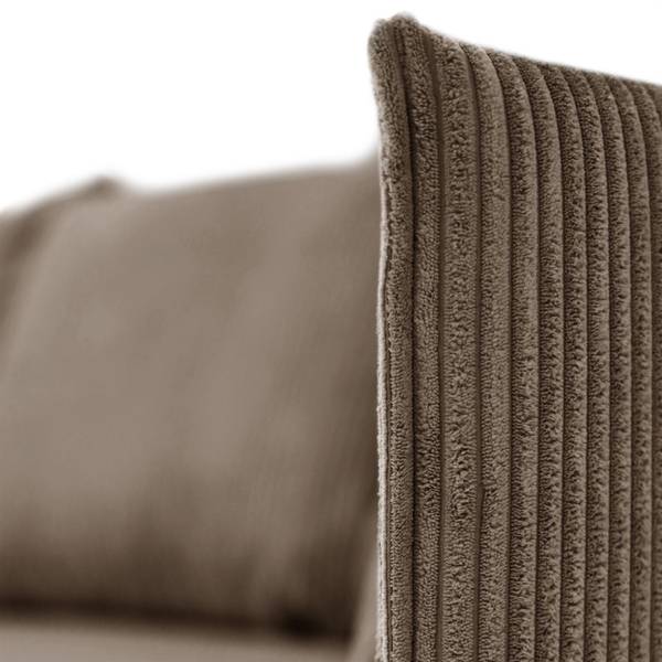 Ecksofa LAVIO L mit Schlaffunktion Beige - Polyester - 246 x 93 x 188 cm