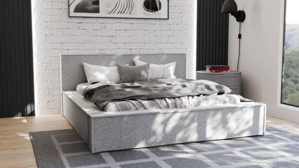 Polsterbett ALDANA Beige - Breite: 213 cm
