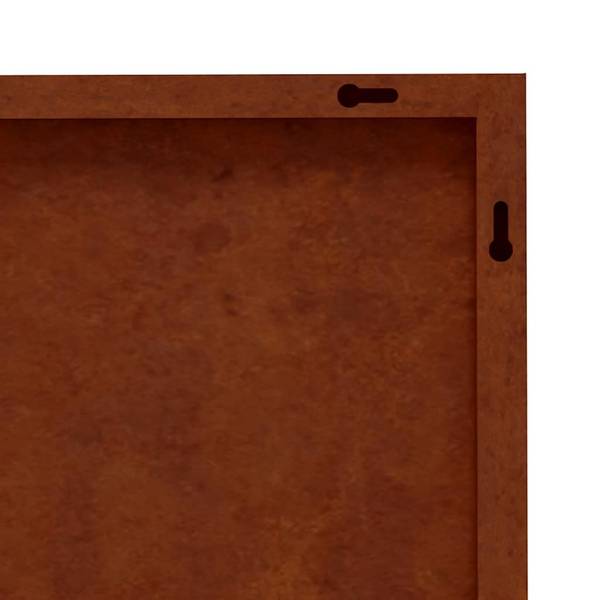 Garten Wanddekoration 824502 Braun - Stahl - 55 x 1 x 55 cm