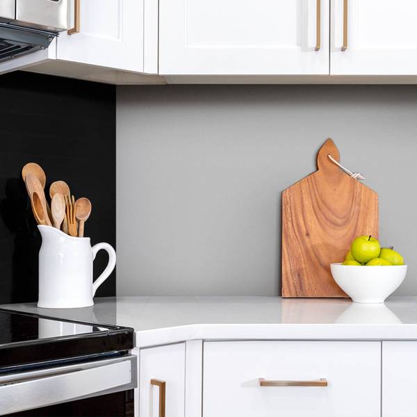 Selbstklebendes Wandpaneel Graue Grau - Polyester PVC - 100 x 50 x 0 cm