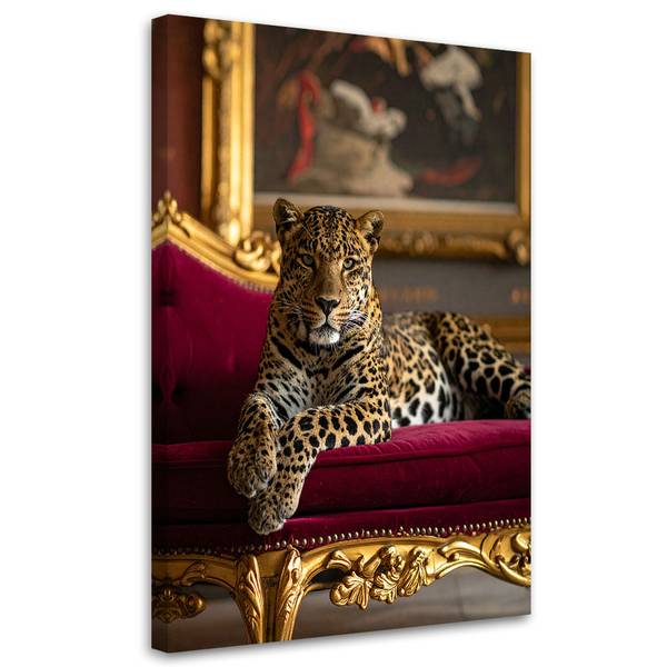 Wandbild Leoparden 60 x 90 cm