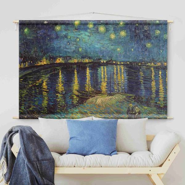 Wandteppich Sternennacht über der Rhône 205 x 137 cm