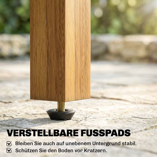 Balkontisch 84G-859V00TK Braun - Akazie - 48 x 46 x 48 cm