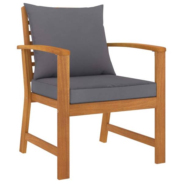 Gartenmöbel-Set 3009696-3 (5-teilig) Braun - Dunkelgrau - Grau