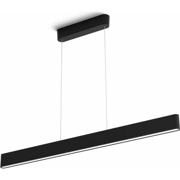 Pendelleuchte Ensis Schwarz - Aluminium - ABS - 4 x 130 x 9 cm