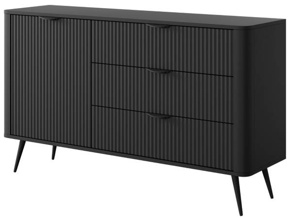 Kommode LATINA Breite: 138 cm - Schwarz