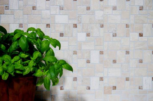 Mosaikfliesen 200-4CM14 Selbstklebend Beige - Stein - 31 x 31 x 31 cm