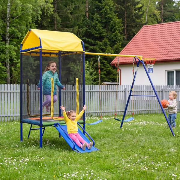 Outdoor-Schaukel-Set Poseidon Ⅱ Metall - 217 x 238 x 336 cm