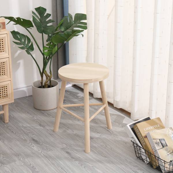 Beistellhocker ITAMI Braun - Massivholz - 31 x 46 x 31 cm