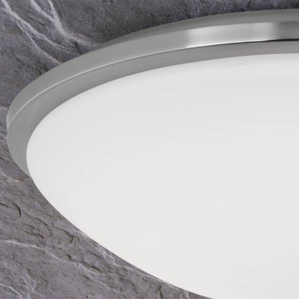 LED Badleuchte GLANTO Silber - Metall - 37 x 13 x 37 cm