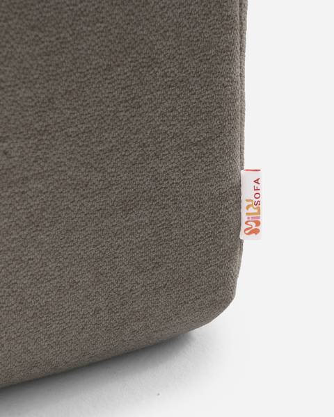 Ecksofa sofaMOUS mit Ottomane Kaffeebraun