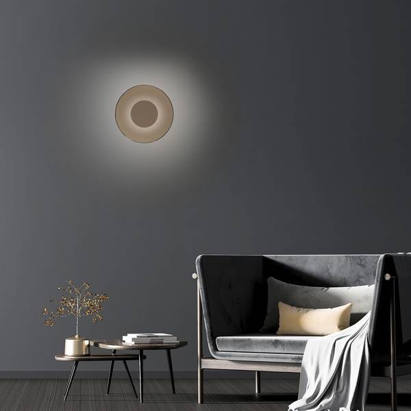 LED Wandleuchte PURE Moon Bronze - 9 x 32 cm