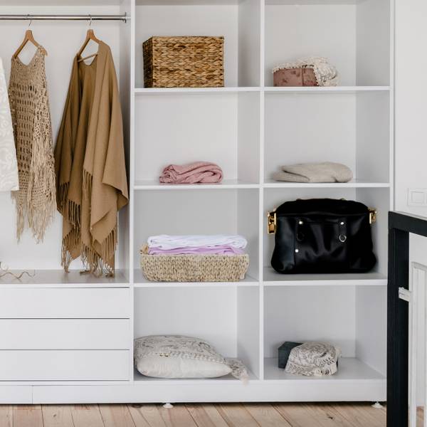 Aufbewahrungskorb aus Wasserhyazinthe Braun - Eisen - 43 x 14 x 19 cm