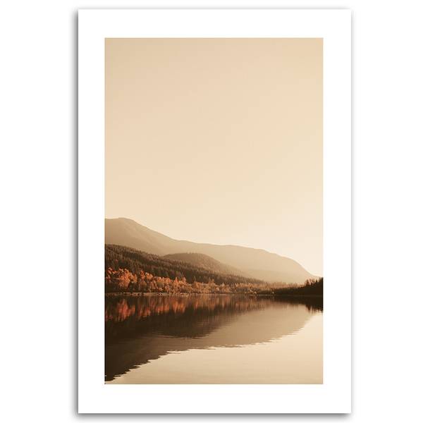 Wandbild ruhiger see 80 x 120 cm