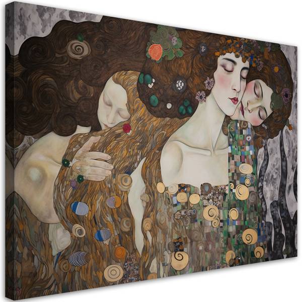 Wandbild kuss der frauen – g. klimt 60 x 40 cm