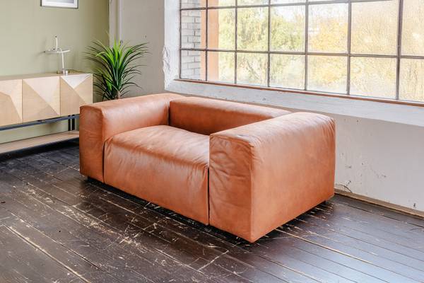 Sessel MIA Braun - Webstoff - Polypropylen - Vinyl - 192 x 72 x 120 cm