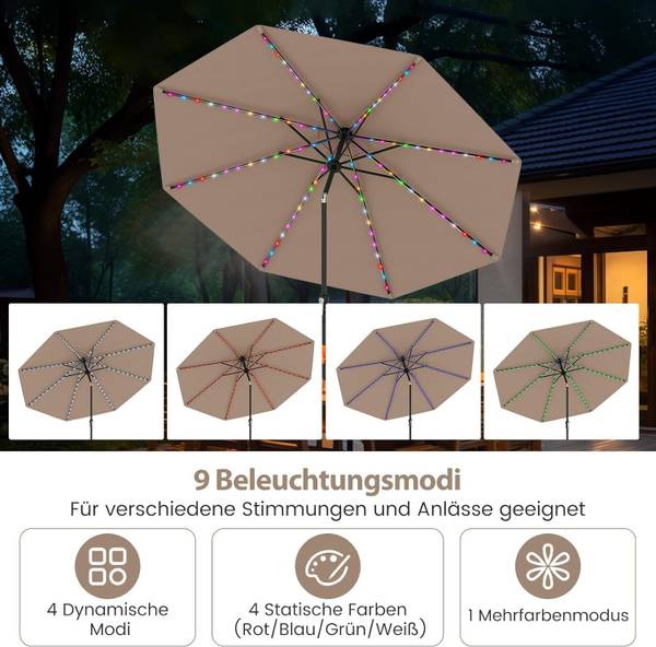 Sonnenschirm ZB34500 Braun