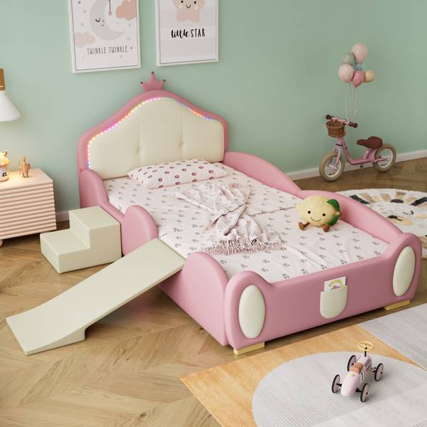 Polsterbett K-834 Pink - Metall - 90 x 94 x 200 cm