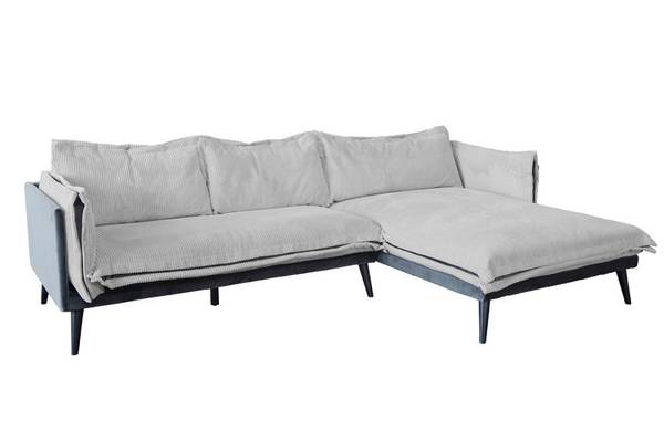 Ecksofa QUENYA Hellgrau
