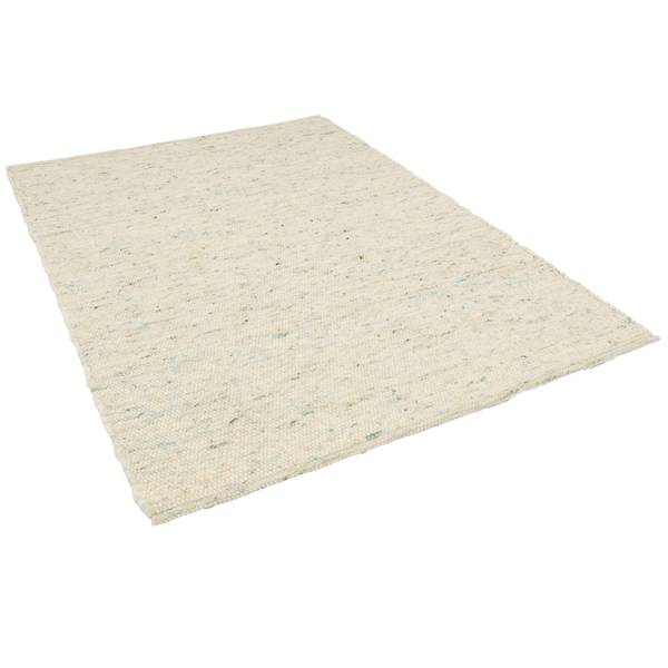 Natur Teppich Wolle Nelson Meliert Grün - 60 x 90 cm