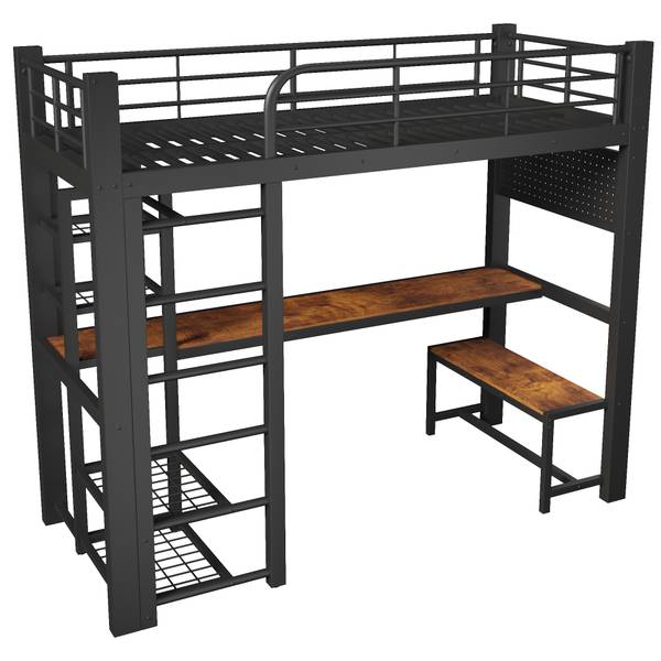 Einzelbett K-2178 Schwarz