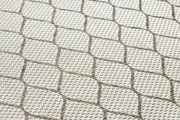 Teppich Sisal Boho 46211061 Trellis Beige - Polypropylen - 80 x 1 x 150 cm