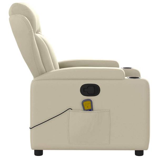 Fauteuil inclinable de massage 3032462 Crème - Blanc