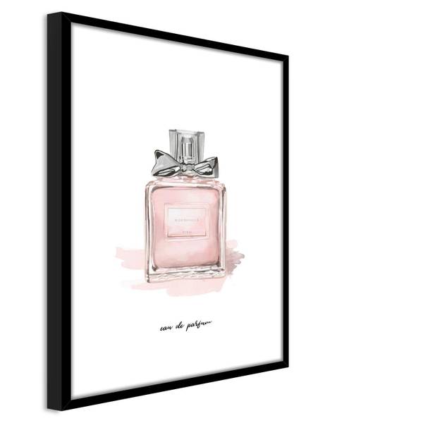 Bild IMAGE Pink - Weiß - Holzwerkstoff - Papier - Kunststoff - 30 x 40 x 1 cm