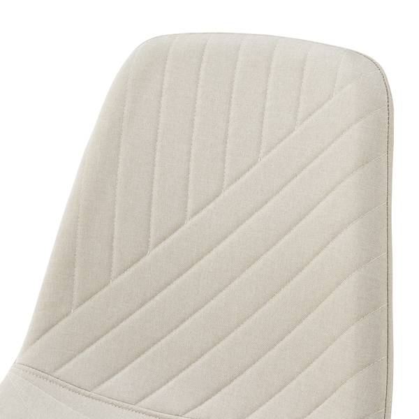 Esszimmerstuhl Köfering 4er Set Beige - Polyester - Stahl - 44 x 88 x 55 cm