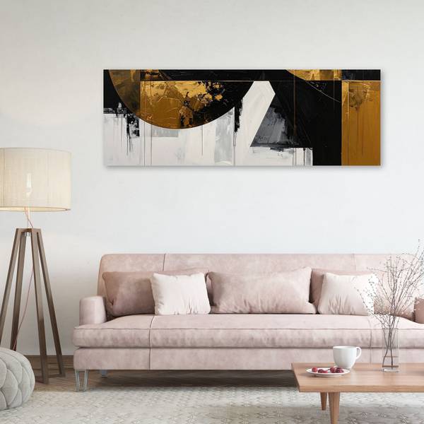 Wandbild Abstrakte Formen 120 x 40 cm