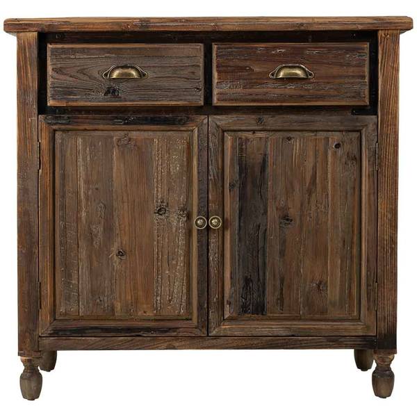 Buffet Minerva Marron - Bois massif - 90 x 85 x 40 cm