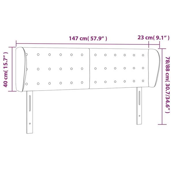 Kopfteil 3015809-3 147 x 88 cm