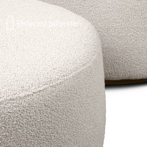 Sitzhocker RAGGI Weiß