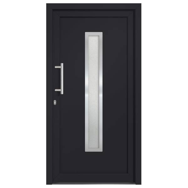 Porte 299909-2 Gris - Blanc - PVC - 98 x 200 x 1 cm