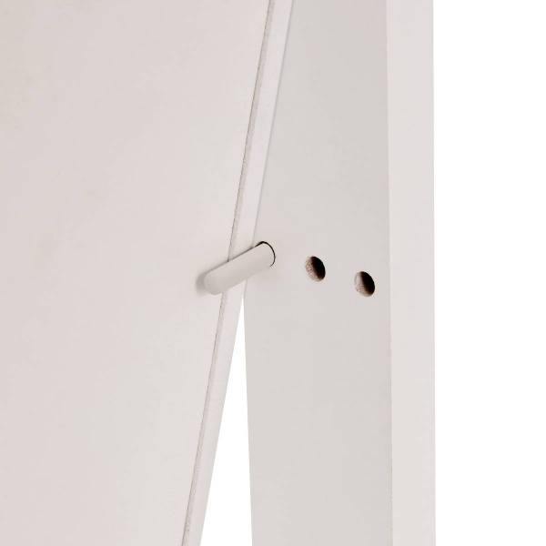 Schmuckschrank LEXY Weiß - Holzwerkstoff - 34 x 158 x 38 cm