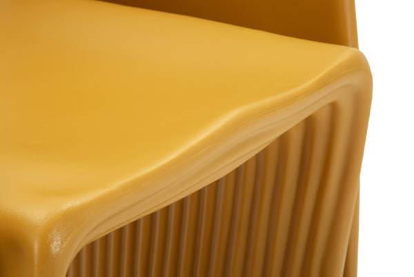 Fauteuil Sand geel - kunststof - 58 x 76 x 65 cm