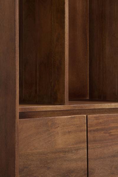 Regal 10823 Braun - Holz teilmassiv - 60 x 160 x 30 cm