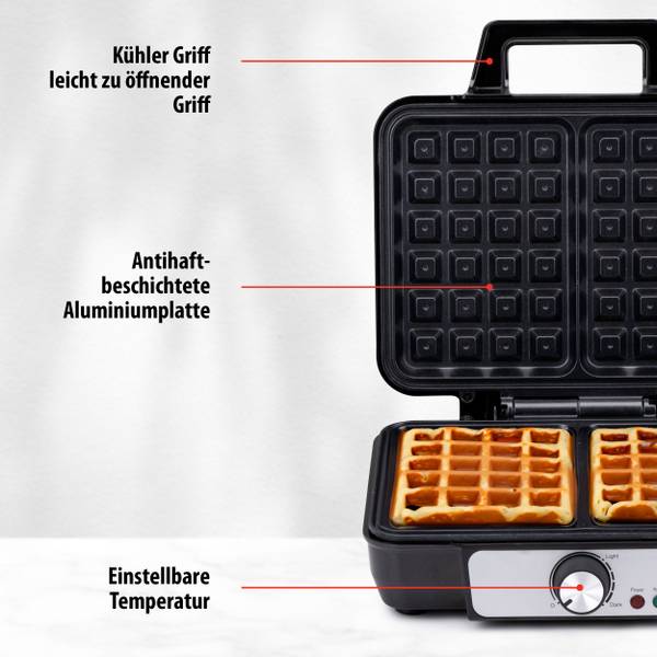 Waffeleisen MEALWA588001 Silber - Kunststoff - 25 x 10 x 24 cm