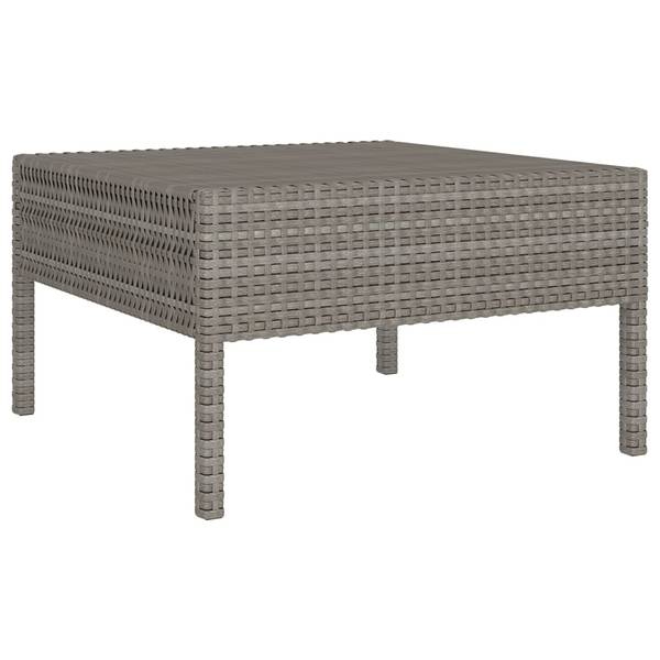 Garten-Lounge-Set 3094358 8-teilig Grau - Polyrattan - 60 x 35 x 60 cm