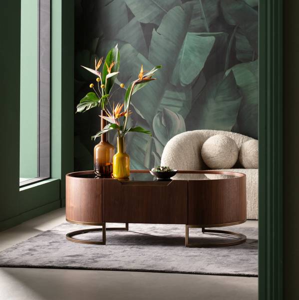 Couchtisch Giorgio Braun - Farbglas - 130 x 45 x 70 cm