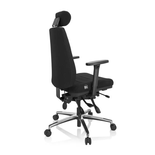 Bürostuhl PHOENIX PRO I Schwarz - Polyester - 70 x 144 x 56 cm