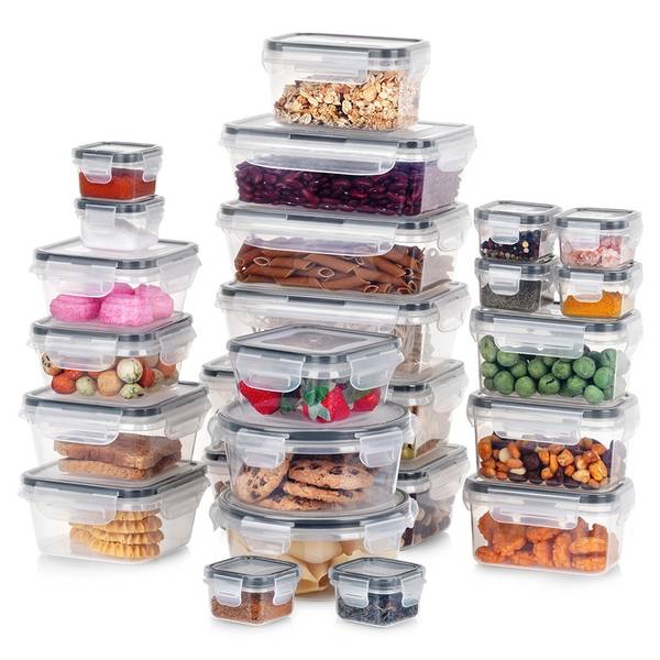 Frischhaltedosen 24er Set Kunststoff - 12 x 7 x 19 cm