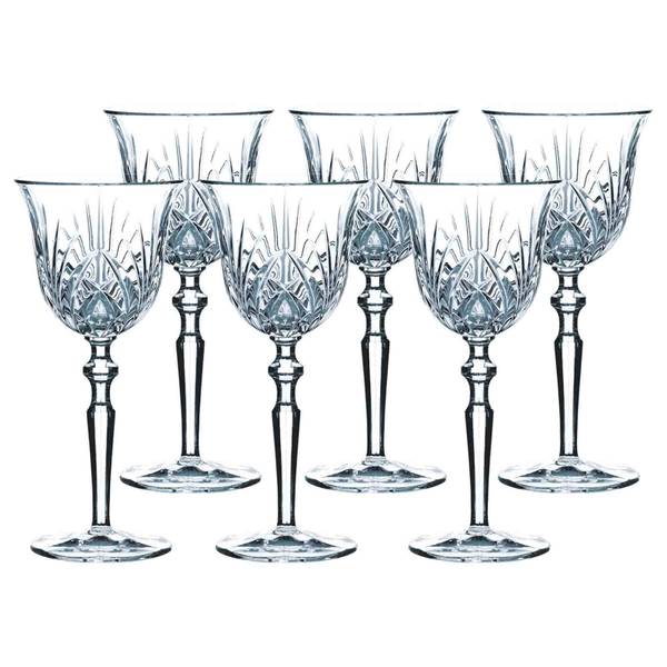 Weißweingläser Palais 6er Set Kristallglas - 9 x 19 x 9 cm