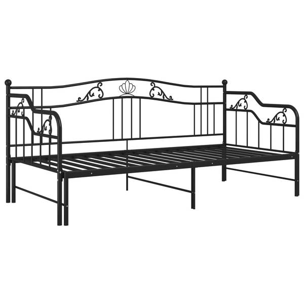 SchlafsofaGestell M669101 Schwarz - Metall - 206 x 92 x 185 cm