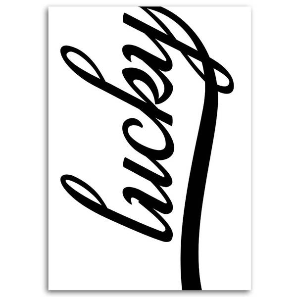 Tableau déco chance 70 x 100 cm